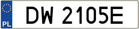 Truck License Plate